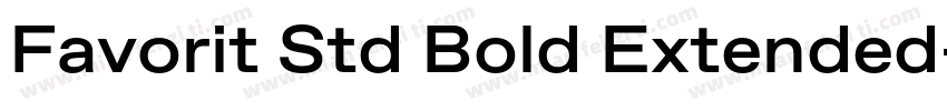 Favorit Std Bold Extended字体转换